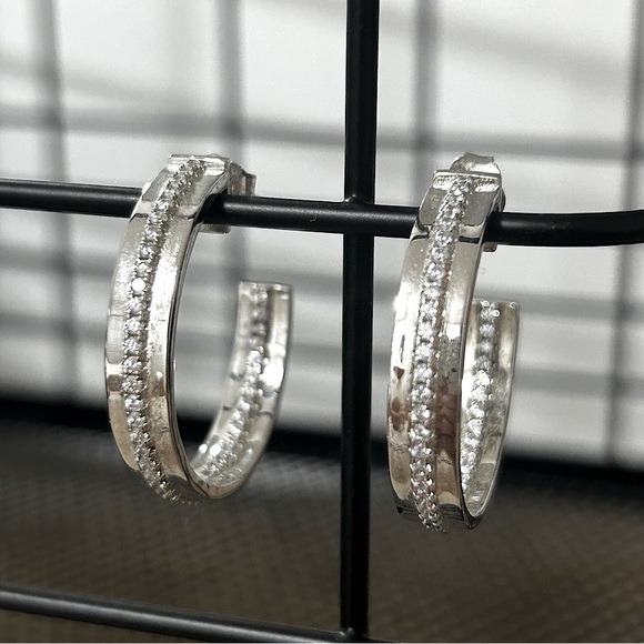 Silver Hoops - Picture 1 of 3